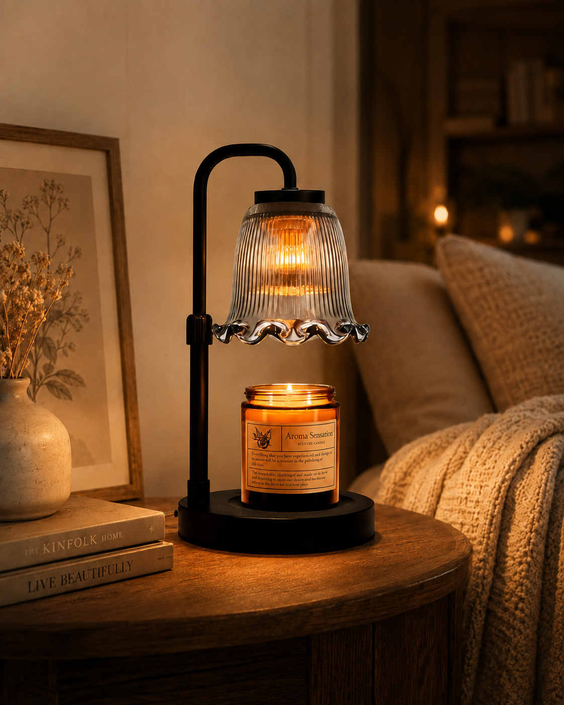 Warm ambient candle warmer lamp
