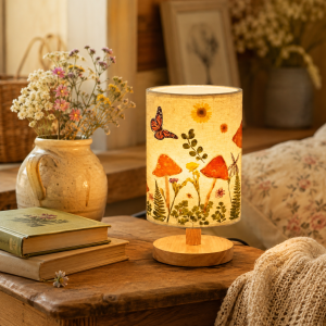 Pressed Flower Cottage Table Lamp